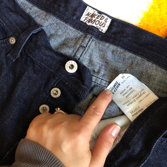 Sz 33 weird guy naked and famous jeans - Picture 3 of 4